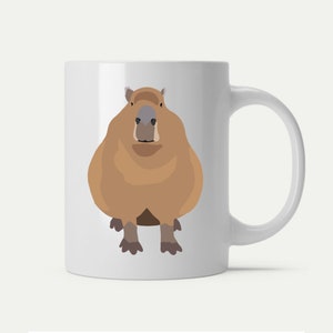 Capybara Mug / Funny Animal Mug / Capybara Gift / Glossy Mug / Simple Mug / Coffee Mug / Tea Mug / 11oz Mug