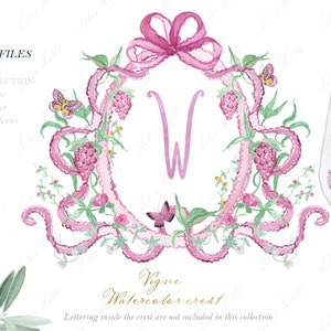 Stemma di famiglia di nozze Fai da te Borgogna Uva Carta digitale Clipart dell'acquerello
