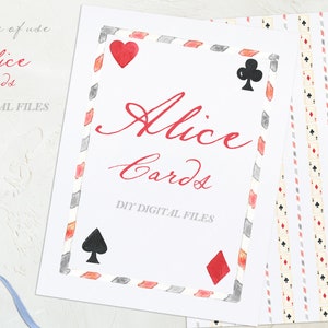 Alice nel paese delle meraviglie Carte Acquerello Clipart Fai da te Carta digitale Cornici Acquerello Clipart png