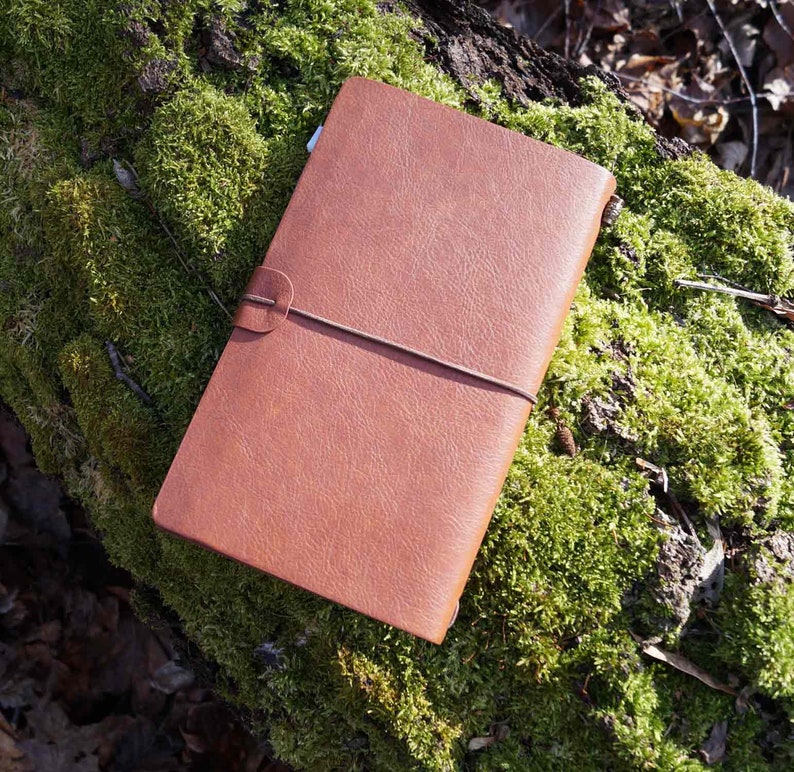 Nachfüllbar PU Leder Handbuch mit persönlicher Gravur Geschenke für die Uni, mit zwei Einrichtungsstile, Visitenkartenhalter Plastiktüte Bild 2