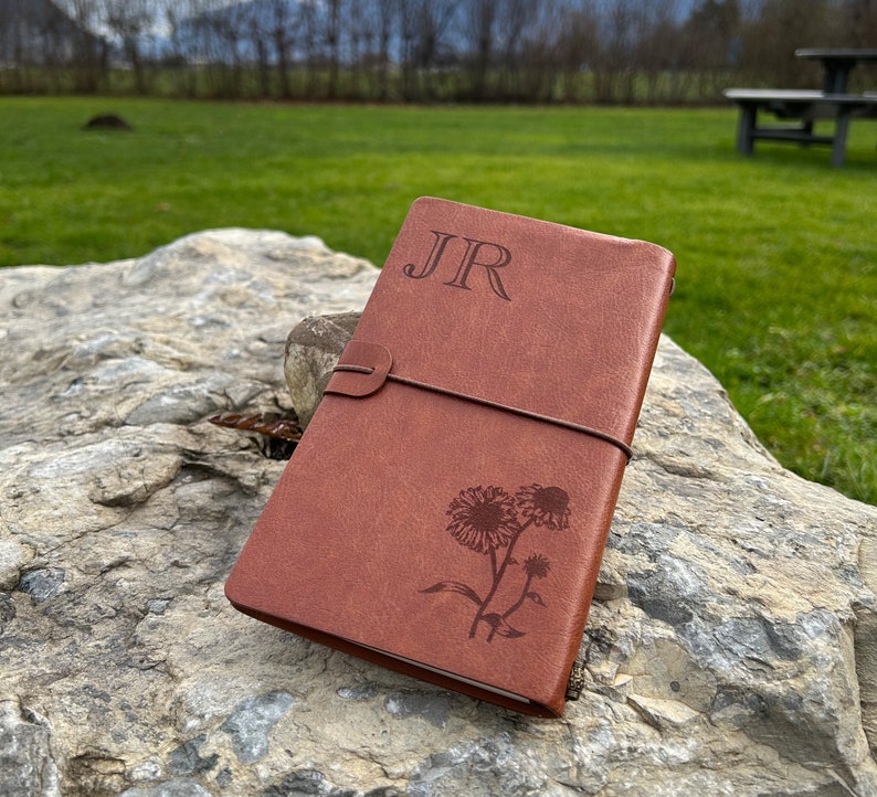 Nachfüllbar PU Leder Handbuch mit persönlicher Gravur Geschenke für die Uni, mit zwei Einrichtungsstile, Visitenkartenhalter Plastiktüte Bild 6