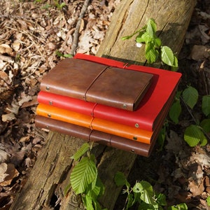 Retro-Gurt Nachfüllbar PU Leder Notizbuch mit persönlicher Gravur buntes Notizbuch mit drei Einrichtungsstile in A5 & A6 Größe Bild 3