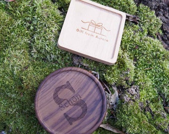 Coasters for glasses with personal engraving, wooden coasters, personalized coasters, wooden coasters, wooden glass coasters