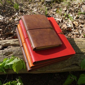 Retro-Gurt Nachfüllbar PU Leder Notizbuch mit persönlicher Gravur buntes Notizbuch mit drei Einrichtungsstile in A5 & A6 Größe Bild 4