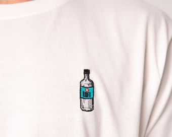 Luft | Besticktes Männer Bio Baumwoll T-Shirt