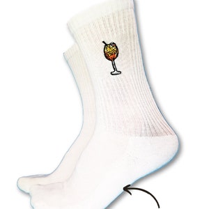 Spray Embroidered organic cotton socks image 7