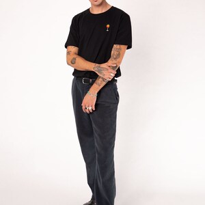 Spray Embroidered men's organic cotton t-shirt image 6