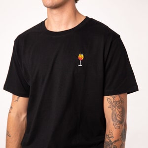 Spray Embroidered men's organic cotton t-shirt image 4