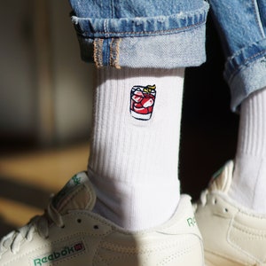 Negroni Embroidered organic cotton socks image 7