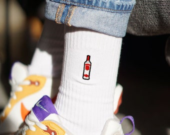 Fashion Drinks | Vodka | Embroidered organic cotton socks