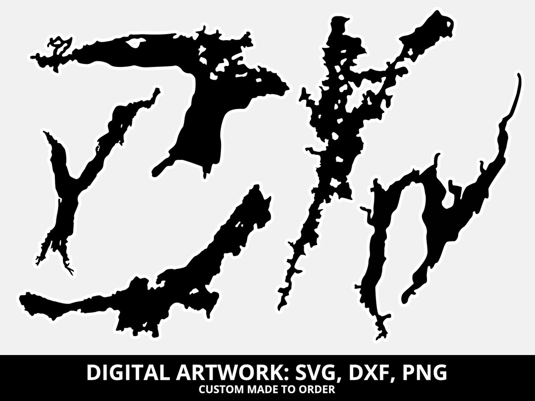 Custom Lake Designs Made to Order Lake Artwork Lake Signs SVG, DXF