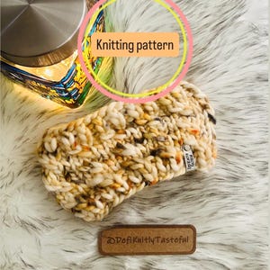 Patroon gebreide hoofdband Lean On Me: volumineuze oorwarmer (pdf-patroon)