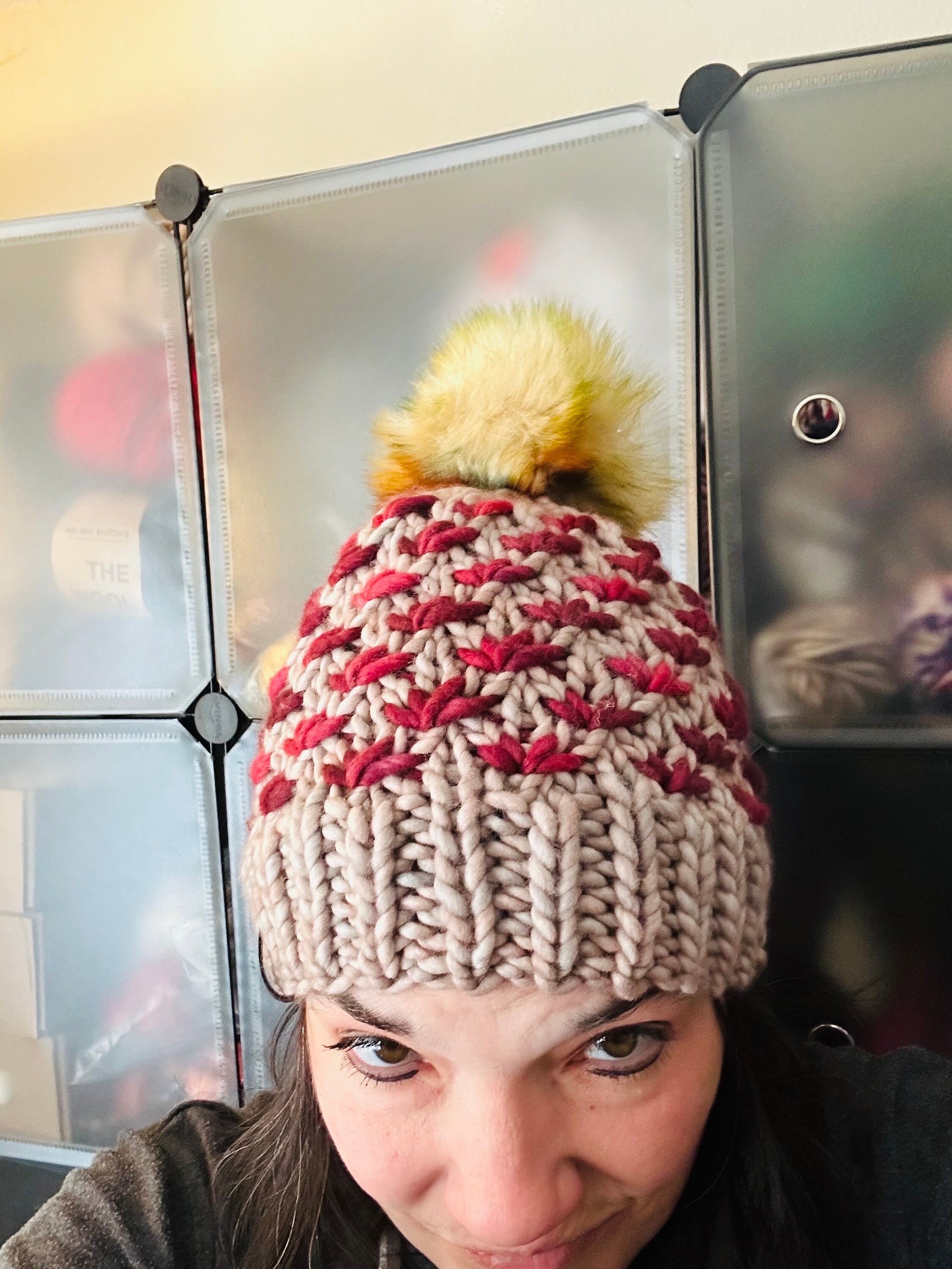 Luxury Hand Knit Lotus Flower Beanie/malabrigo Rasta/whole Etsy