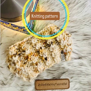 Salt Water Taffy-breipatroon hoofdband: grote twist-oorwarmer (pdf-patroon)