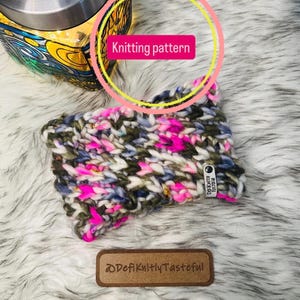 Knitted Headband Pattern: Super Bulky Swirl Pop Earwarmer (PDF File)