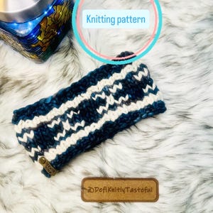 Decimus Headband Knitting Pattern: Super Bulky Colorwork (PDF Download)