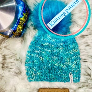 Padrão de tricô para gorro Lean on Me: torção esquerda super volumosa (padrão em PDF)