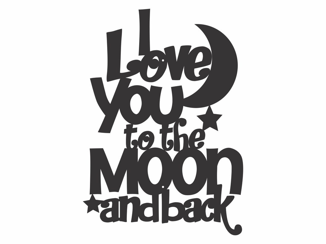 I Love You to the Moon and Back Metal Wall Art, Love Quotes Wall Art