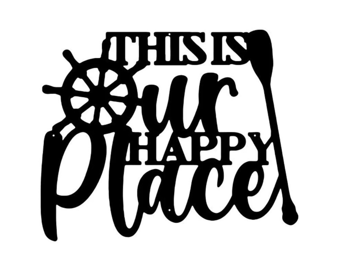 This is Our Happy Place Signs Metal Wall Art Signs for Home Etsy