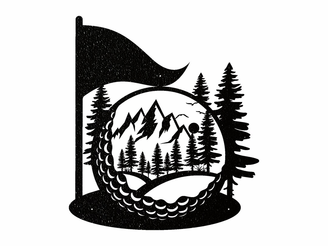 Golf Wall Sign, Golf Metal Art Decoration, Golf Metal Wall Art, Outdoor