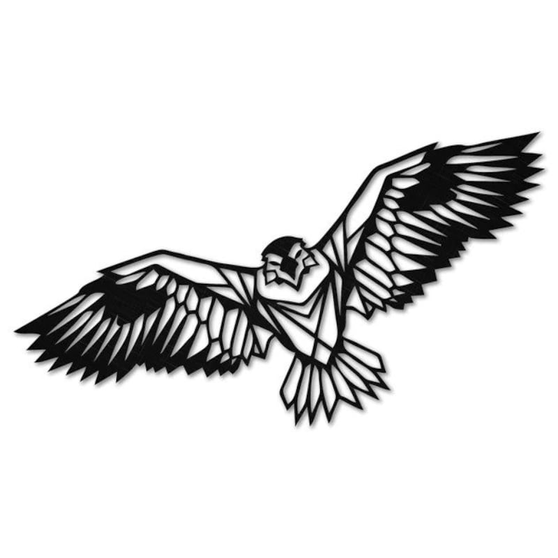 Metal Hawk Wall Art - Etsy