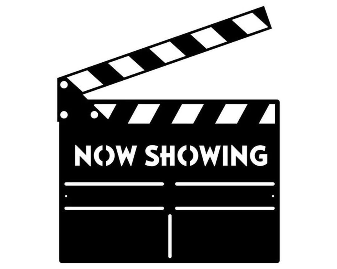Movies Clapper Metal Wall Art, Movie Metal Name Sign, Laser Cut Movie ...
