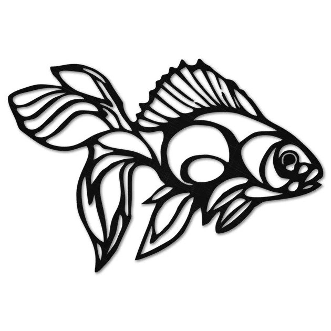 Picture of Metal Fish Decor, Metal Fish Wall Art, Nautical Fish Interior ...