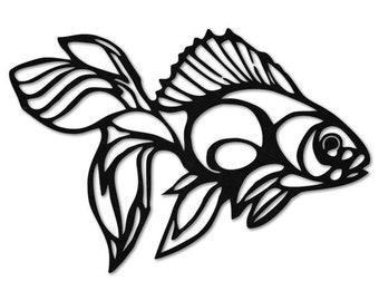 Metal Fish Decor, Metal Fish Wall Art, Nautical Fish Interior Decoration, Home Office Decoration, Wall Hangings, Unique Design