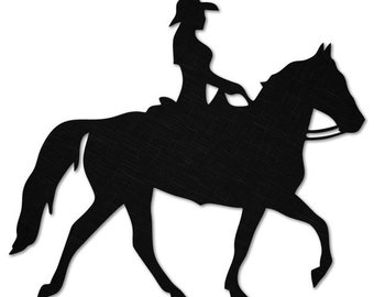 Horse And Rider Metal Sign, Personalized Cowgirl With Horse Metal Sign, Horse Running Metal Art, Country Girl Metal Art, Horse Lover Gift