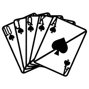 Royal Flush Metal Wall Art, Poker Sign Home Bar Decor, Carte à jouer Wall Art, Laser Cut Metal Sign Housewarming Gift, Salle de jeux Wall Decor