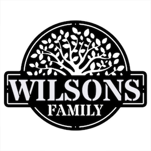 Tree of Life Family Metal Wall Art, Custom Family Tree Sign, Tree of Life Sign, Gallery Wall Decor, Metal Tree Wall Art, Porch Decor