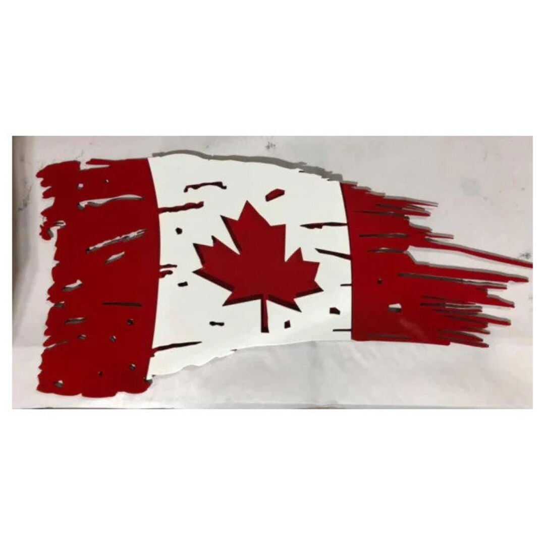 Tattered Flag Metal Wall Art, Flag Wall Art for Home Decor, American