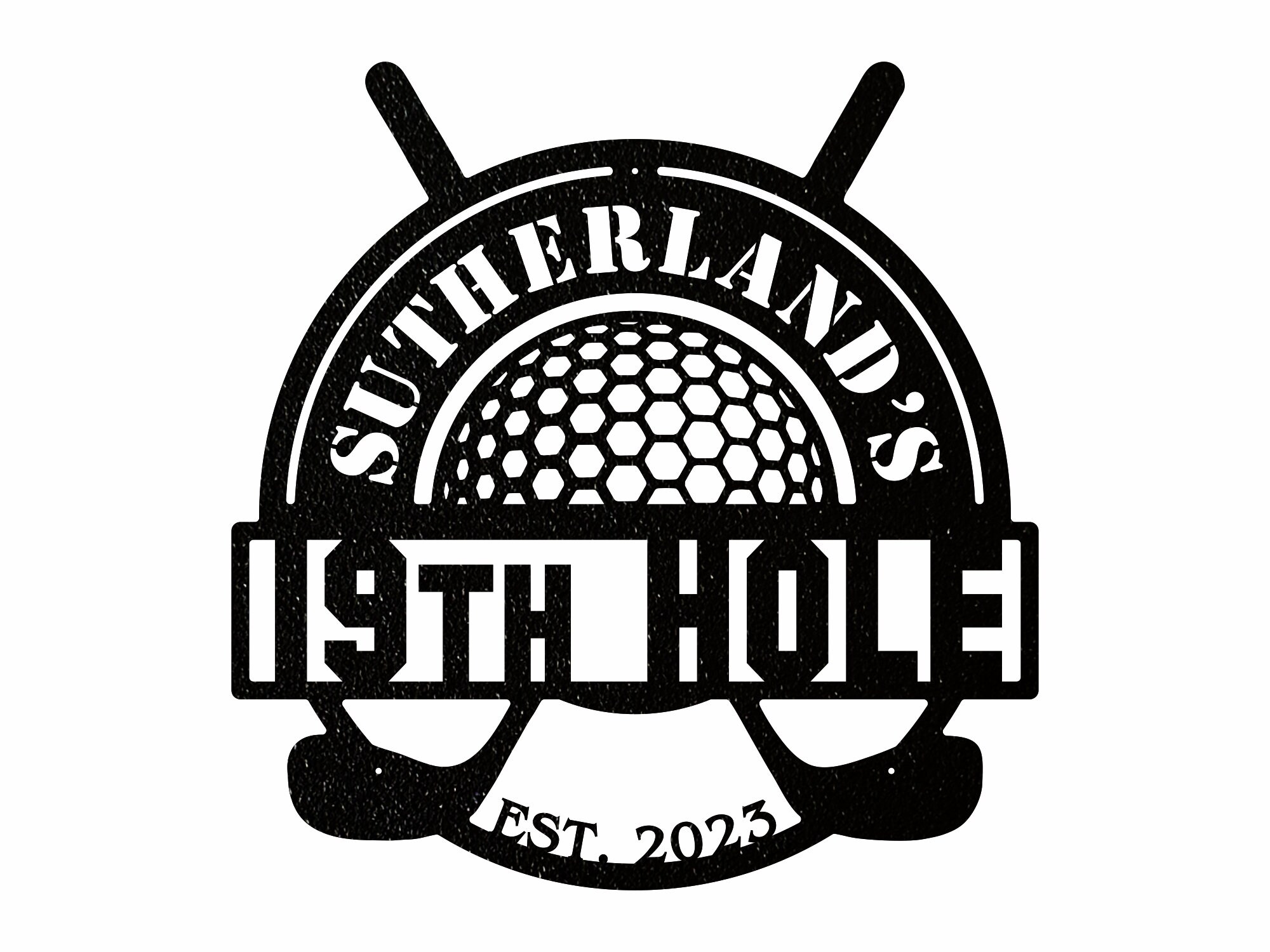 Personalized Golf Wall Art, 19th Hole Golf Club Decoration, Custom Metal Golf Club Sign, Golfer Metal Decor, Outdoor Sign, Golf Player Gifts