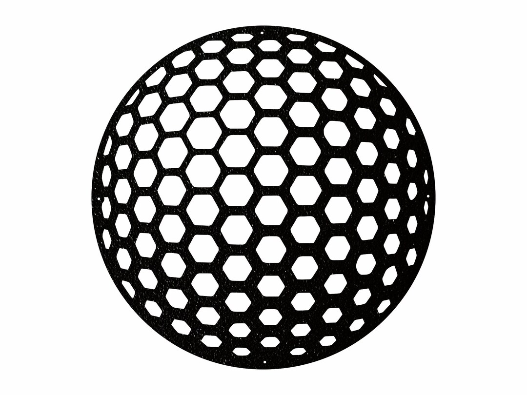3D Golf Ball Wall Art, Metal Wall Art, Golf Ball Metal Art, 3D Metal