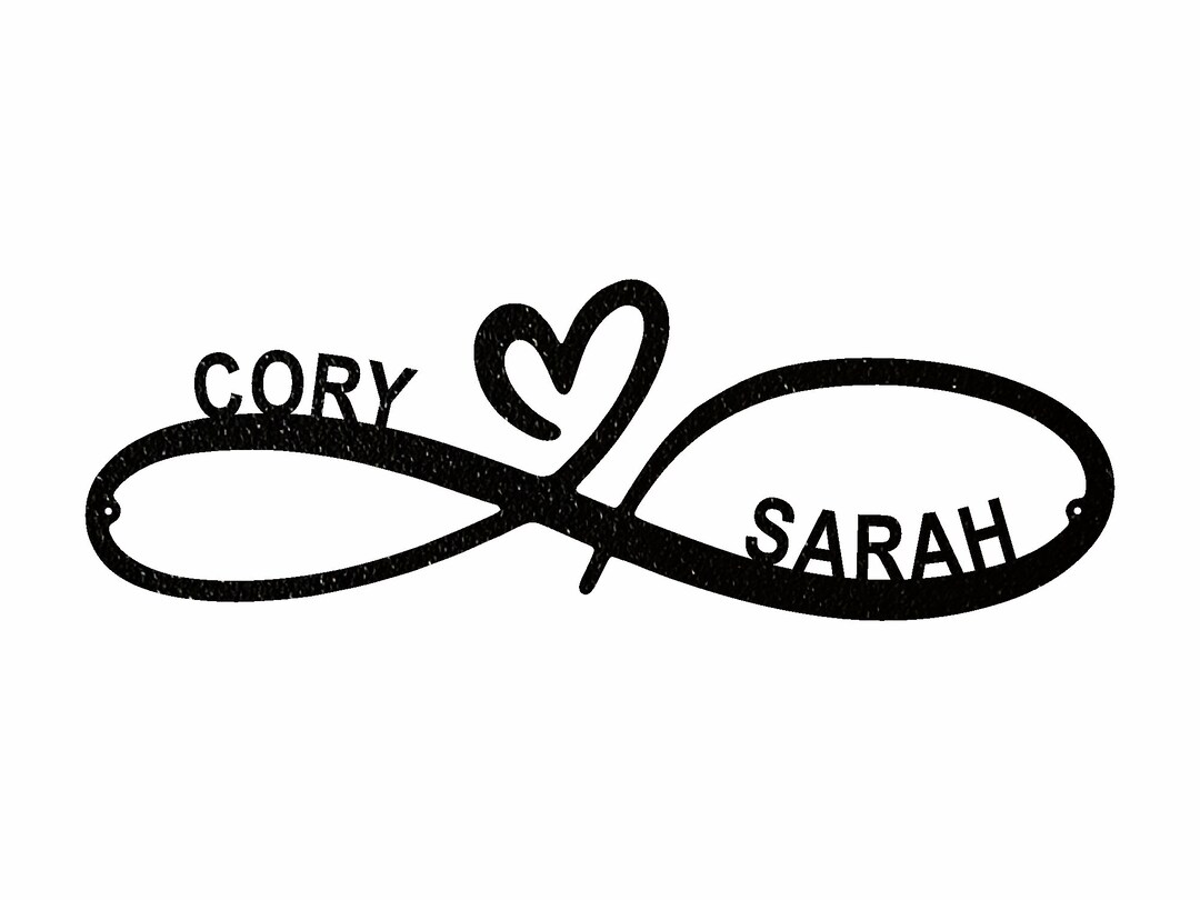 Infinity Love Custom Metal Sign Modern Infinity Symbol Metal Wall Art