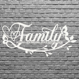 Metal Family Art, Metal Family Wall Art Décor, Custom Metal Sign ...