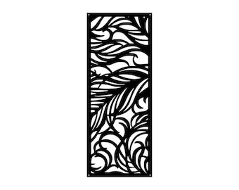 Floral Metal Wall Art, Flower Wall Art Above Bed Decor, Metal Wall Art For Homewarming Gift, Geometric Wall Art For Office Decor