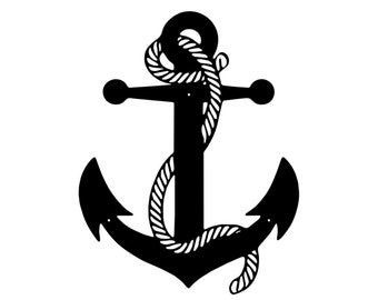 Nautical Anchor Metal Wall Art, Anchor Metal Wall Decor, Decor Interior/Exterior, Housewarming Gift, Wall Sign, Nautical Sign