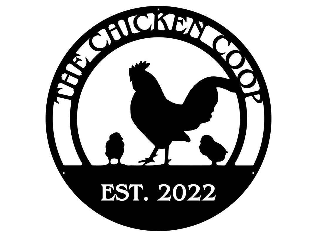 Chicken Coop Sign, Custom Chicken Farm Sign, Hen House Sign, Metal