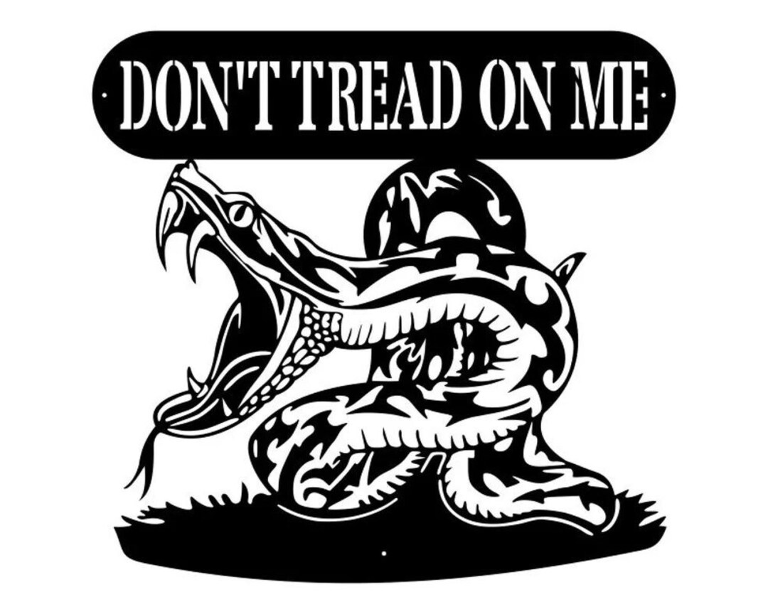 Don't Tread on Me Metal Wall Art, Snake Wall Art, Metal Snake Decor ...