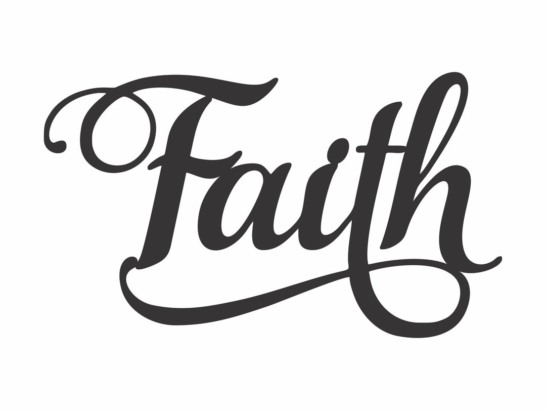 Faith Sign Metal Wall Art, Laser Cut Metal Sign Faith Wall Art, Above