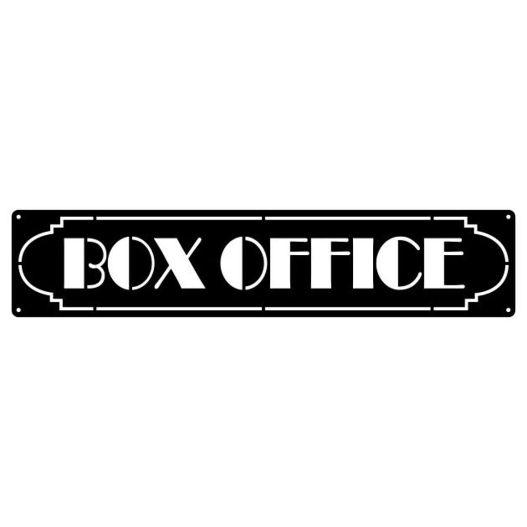 Box Office Metal Wall Art, Movies Metal Name Sign, Laser Cut Folk Art ...