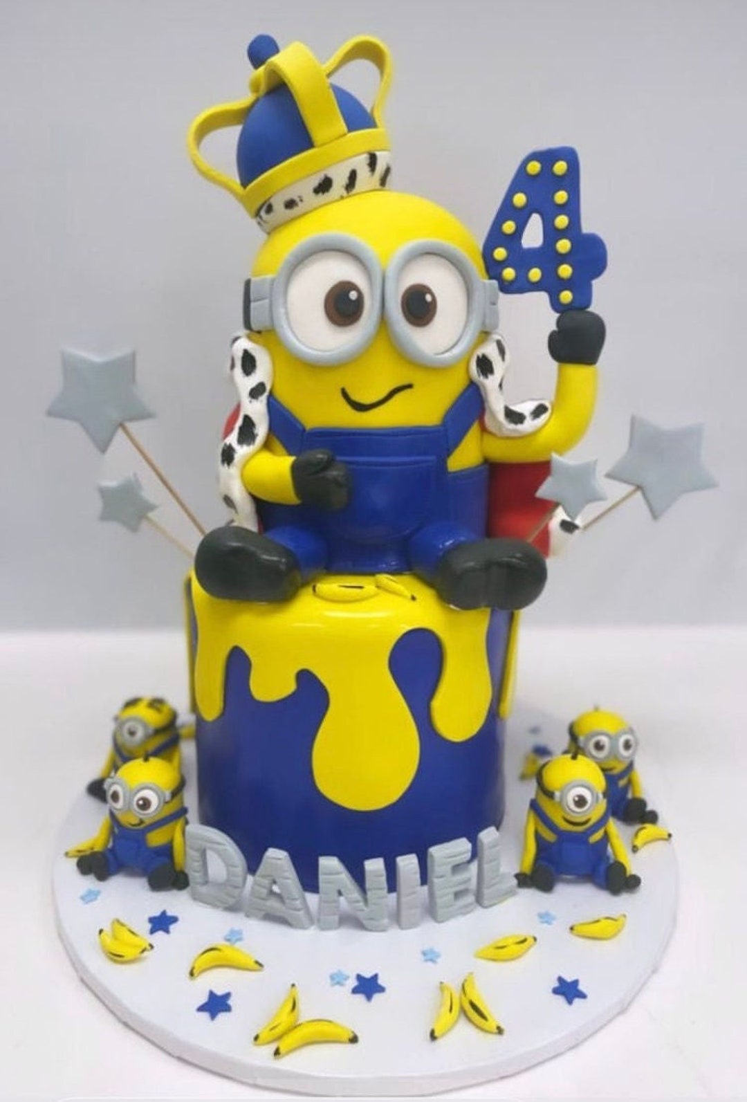 Buy Fondant Minion Cake Topper Birthday Cake Fondant Topper Online ...