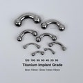 12G 10G 8G 6G 4G 2G 0G Titanium Curved Barbell | Internally Threaded with Ball Ends | Implant Grade ASTM F136 | Hand-Polished