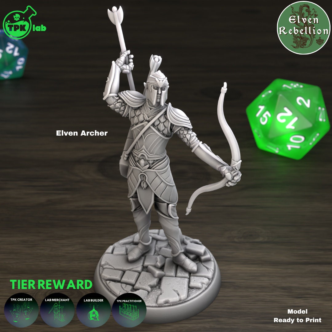 Elven Archers TPK Lab Tabletop Miniature Etsy Australia