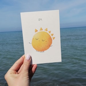 Postkarte | "Yogasonne Om"