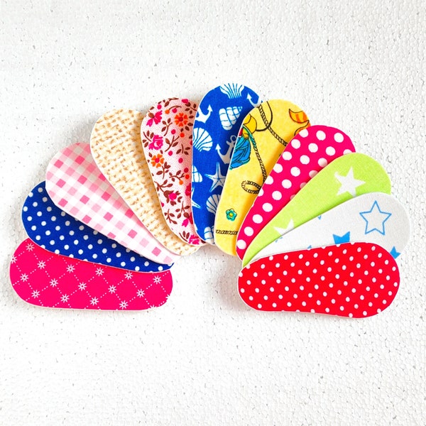 4 INSOLES pairs for baby shoes. EVA insole for booties. Colored insoles for baby booties. Cotton customizable insoles