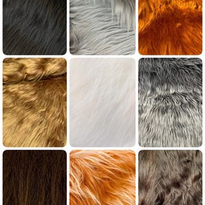Luxurious Classic Faux Fur – High-Quality Long-Pile Fabric for Clothing, Accessories, Home Decor, for Costumes, Fashion, and Craft Projects