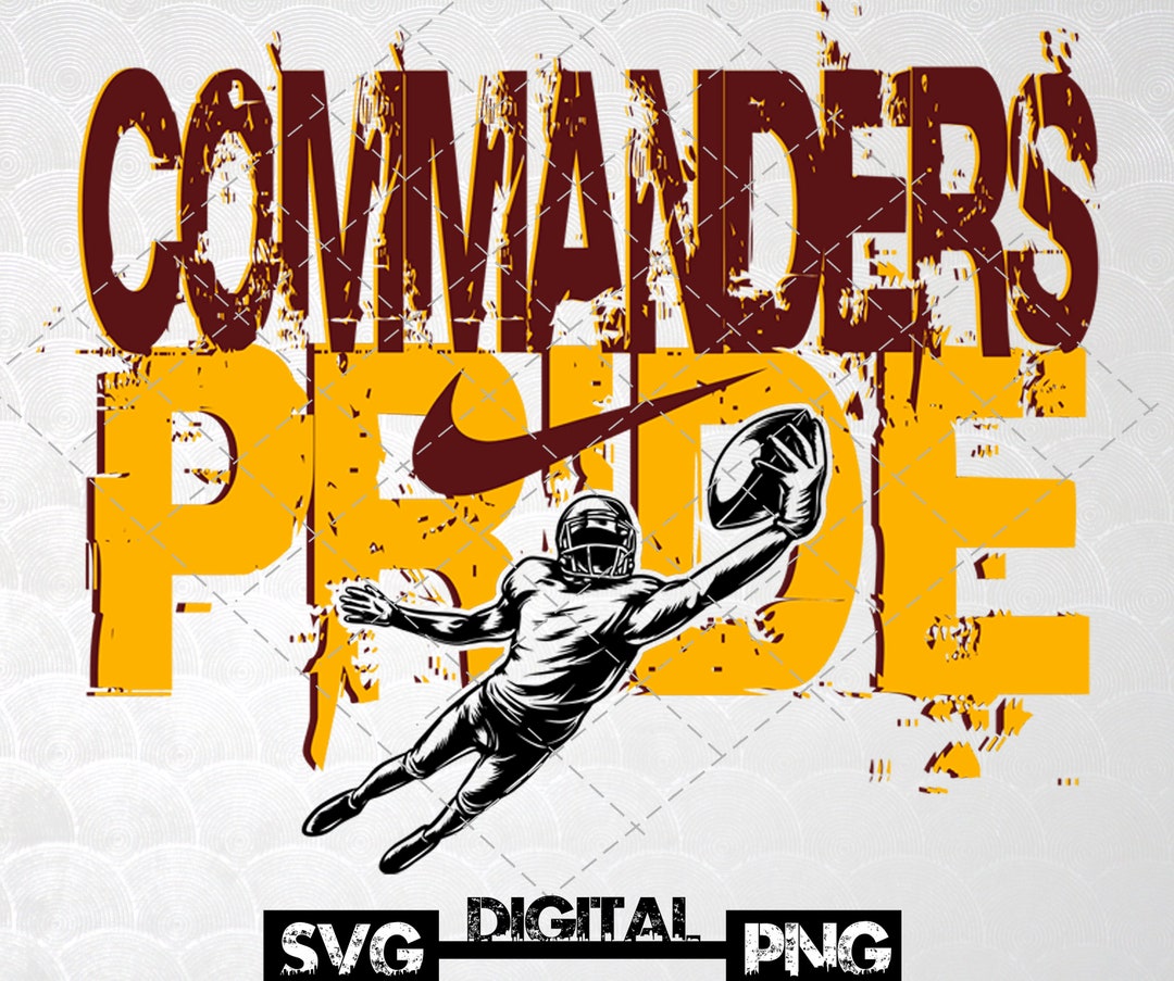 Commanders Football Svg - Etsy