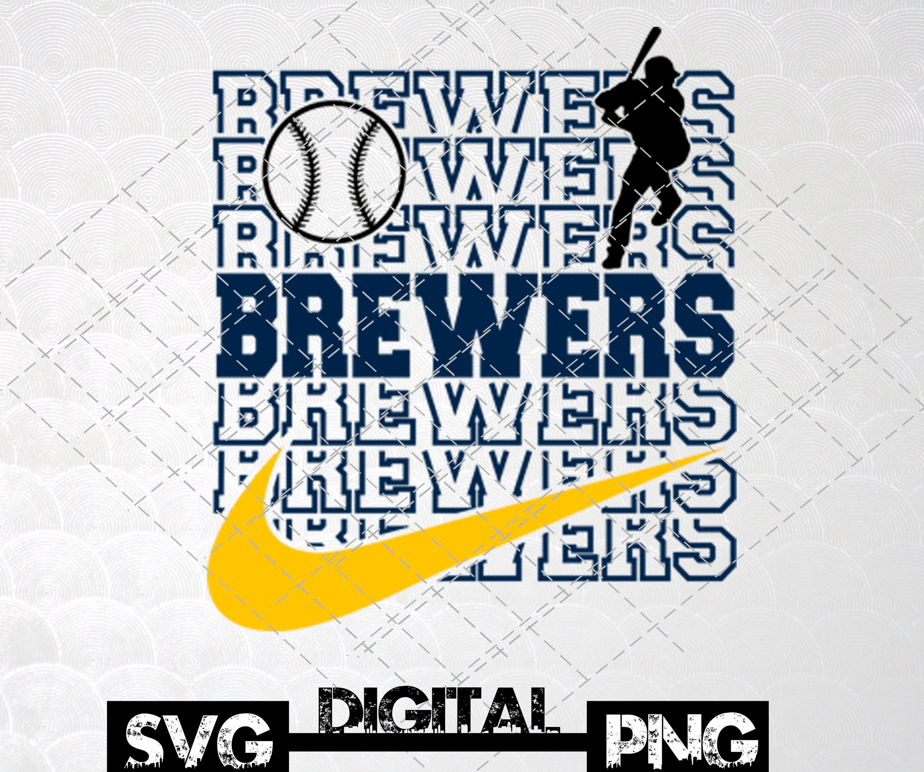 Milwaukee Brewers SVG File Vector Design in, Svg, Eps, Dxf, and Jpeg